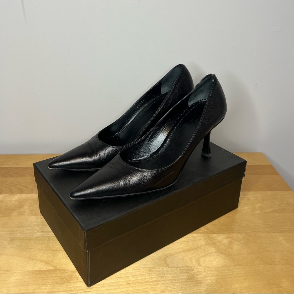 Gucci Black Leather Heels